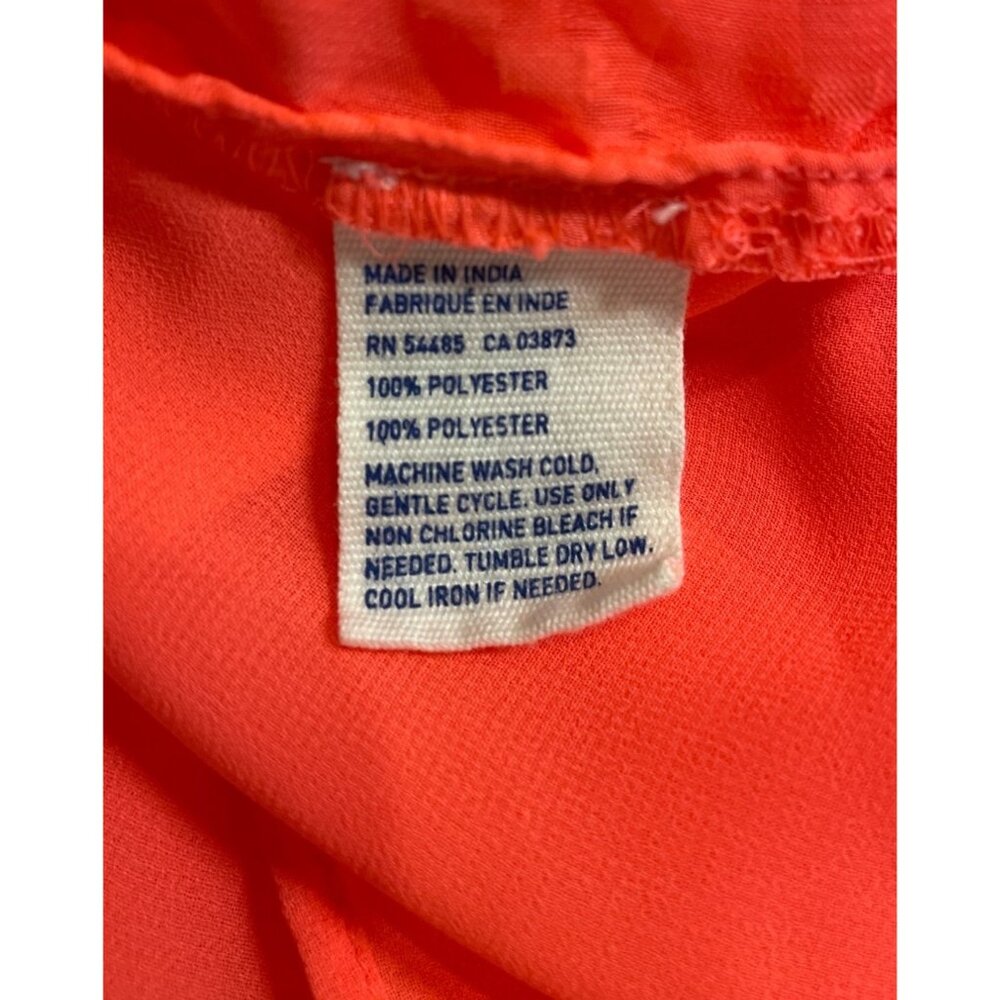 American Eagle Outfitters Coral Sheer Tank Women Size Medium - Picture 7 of 7